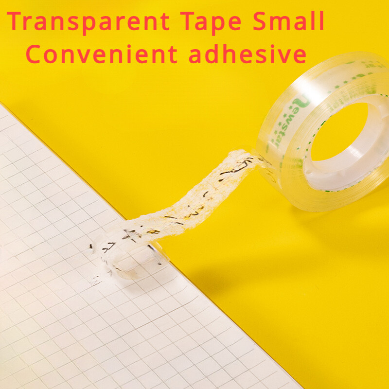 6 tk Väikekontori läbipaistvad teibid Koolilapsed Õpilastele Kleeplint Pakenditarvikud Avaleht Käsitsi pakkimisteip Uus