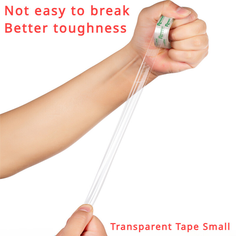 6 tk Väikekontori läbipaistvad teibid Koolilapsed Õpilastele Kleeplint Pakenditarvikud Avaleht Käsitsi pakkimisteip Uus