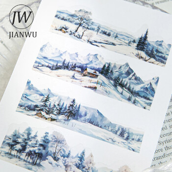 JIANWU 30mm*200cm To The Mountains and Sea Series Vintage Εξωραϊσμού Κολάζ Υλικό PET Tape Creative DIY Journal Stationery