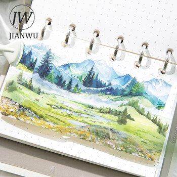 JIANWU 30mm*200cm To The Mountains and Sea Series Vintage Εξωραϊσμού Κολάζ Υλικό PET Tape Creative DIY Journal Stationery