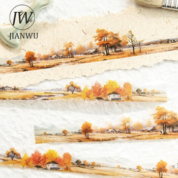 JIANWU 30mm*200cm To The Mountains and Sea Series Vintage Εξωραϊσμού Κολάζ Υλικό PET Tape Creative DIY Journal Stationery