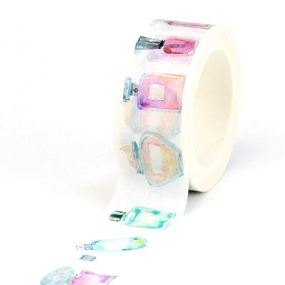 1PC 10M Deco Books Makeups Paper Washi Tape Set for Planner Scrapbooking Самозалепваща маскираща лента Kawaii Papeleria Ученически пособия