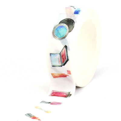 1PC 10M Deco Books Makeups Paper Washi Tape Set for Planner Scrapbooking Самозалепваща маскираща лента Kawaii Papeleria Ученически пособия