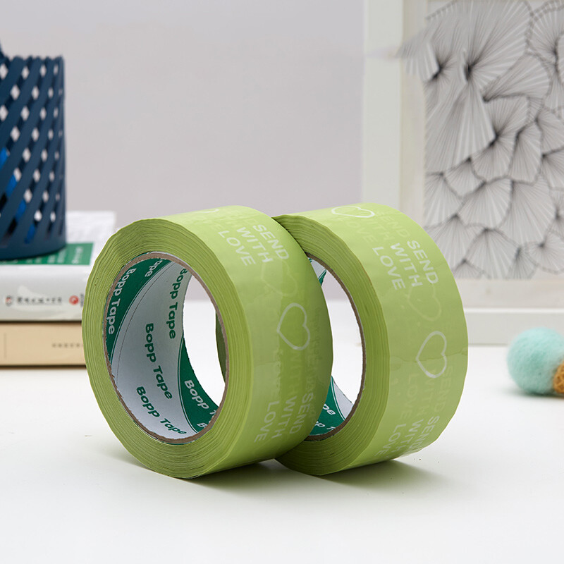 4.5cmx100M Предупредителна запечатваща лента Изпратете с любов Печатна запечатваща залепваща лента Карикатура Сладка куриерска опаковъчна лента упаковочный