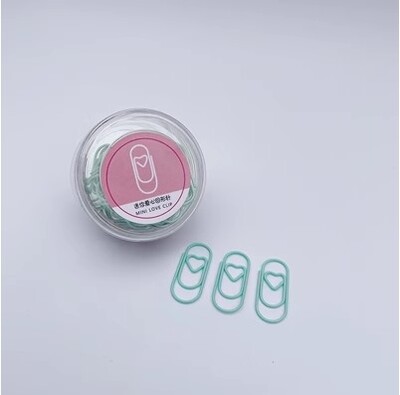 30 бр. Мини кламери, Lovely Lovely Small кламери, цветни кламери, U-образни игли, офис консумативи