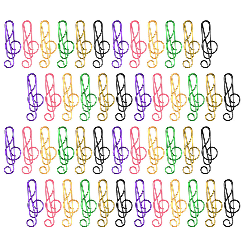 75 бр. Офисни папки Забележки Скоби за кламери Забавни клипове Музикални ноти Скоби за кламери Метални цветни