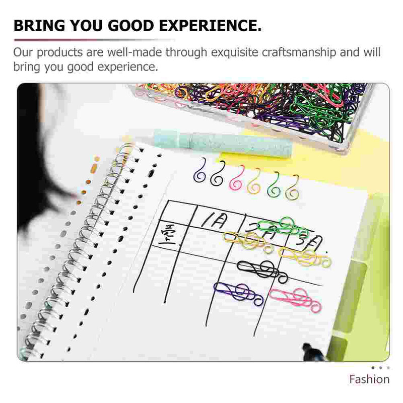 75 бр. Офисни папки Забележки Скоби за кламери Забавни клипове Музикални ноти Скоби за кламери Метални цветни