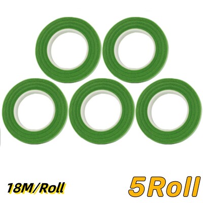 5/1 rolă Buchete autoadezive Tijă florală Benzi de hârtie pentru împachetare Stamine Bandă pentru florărie Bandă pentru floricultură DIY Florărie Benzi verzi