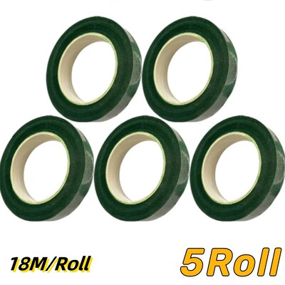 5/1 rolă Buchete autoadezive Tijă florală Benzi de hârtie pentru împachetare Stamine Bandă pentru florărie Bandă pentru floricultură DIY Florărie Benzi verzi