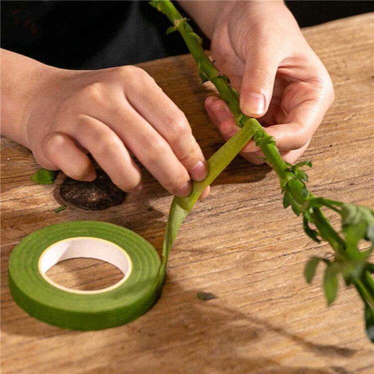 5/1 rolă Buchete autoadezive Tijă florală Benzi de hârtie pentru împachetare Stamine Bandă pentru florărie Bandă pentru floricultură DIY Florărie Benzi verzi