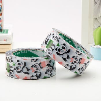 4,5cm 100M Cartoon Cute Panda Patterns Αυτοκόλλητη ταινία υψηλού ιξώδους υψηλής αντοχής DIY Ταινία συσκευασίας δώρου