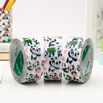 4,5cm 100M Cartoon Cute Panda Patterns Αυτοκόλλητη ταινία υψηλού ιξώδους υψηλής αντοχής DIY Ταινία συσκευασίας δώρου