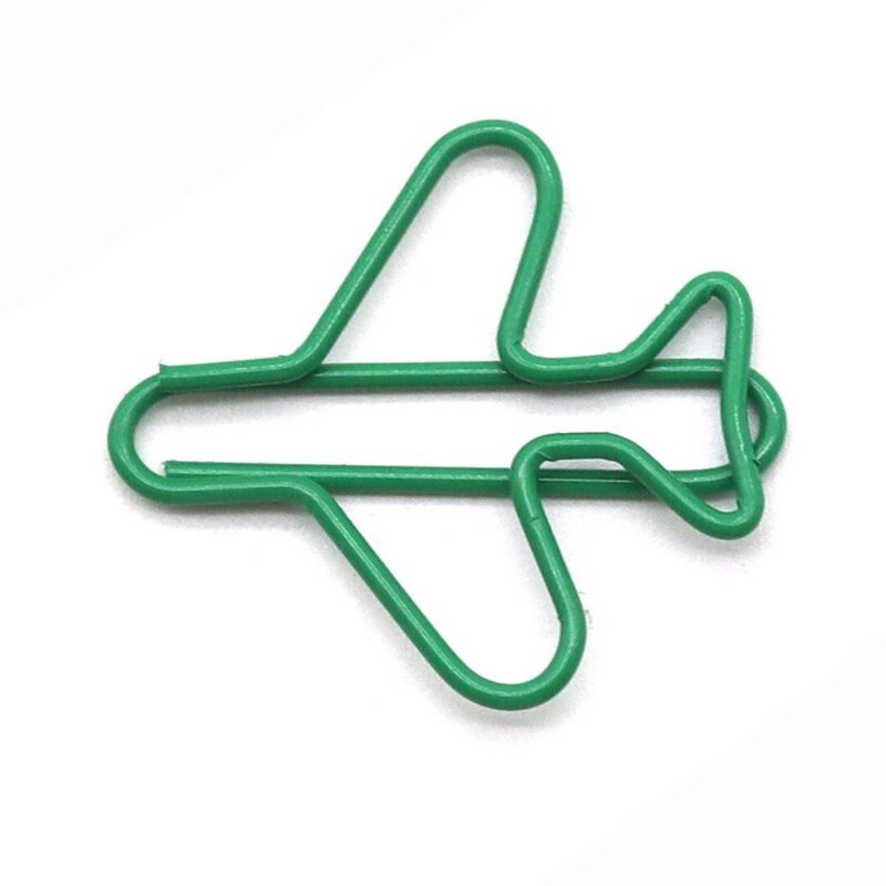 10 bucăți metal în formă de avion agrafe de birou pentru școală papetărie de birou 2,7x2,5 cm Suport pentru agrafe pentru hârtie bricolaj Articole pentru artizanat