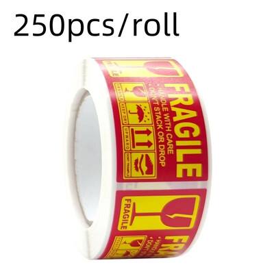 250 vnt. / ritinys Trapūs įspėjimo lipduko priežiūra Pristatymas Speciali etiketė Naudinga siuntimas Greita etiketė Rankena su atsargumu Laikyti