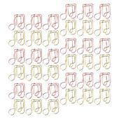 40 buc. Agrafe pentru hârtie Moon Note Agrafe muzicale Marcaj metalic colorat pentru birou