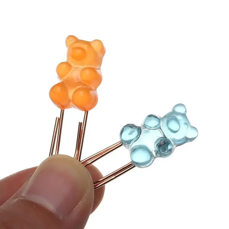 14 buc. Agrafe pentru hârtie Kawaii Agrafe pentru documente de culori Agrafe pentru note Liant Agrafe decorative pentru semne de carte Cadou pentru biroul studenților de la școală