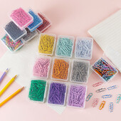 50 tk 28 mm värvilised metallist kirjaklambrid Järjehoidja Märgistus Silt Tagastamistüüp Dokumendiraamatu nõel Kooli kontoritarbed