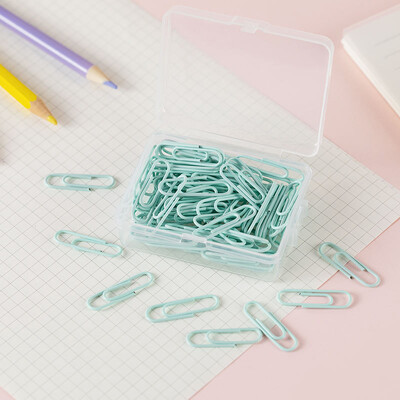 50 tk 28 mm värvilised metallist kirjaklambrid Järjehoidja Märgistus Silt Tagastamistüüp Dokumendiraamatu nõel Kooli kontoritarbed