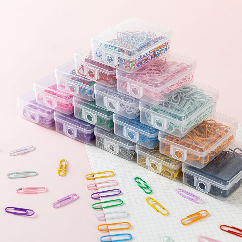 50 tk 28 mm värvilised metallist kirjaklambrid Järjehoidja Märgistus Silt Tagastamistüüp Dokumendiraamatu nõel Kooli kontoritarbed