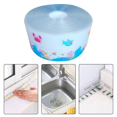 Brtvena traka 3,8 cm x 1 M Naljepnice za WC školjke Vodootporna brtvena traka za umivaonik Kuhinjski sudoper WC radna ploča Kada