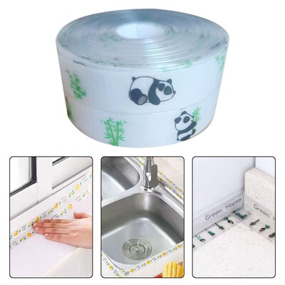 Brtvena traka 3,8 cm x 1 M Naljepnice za WC školjke Vodootporna brtvena traka za umivaonik Kuhinjski sudoper WC radna ploča Kada