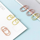 50 tk armastuse südamekujulised kirjaklambrid miniõõnsad järjehoidjad Kawaii piletid fotoklambrid lapilised köiteklambrid kontoritarbed