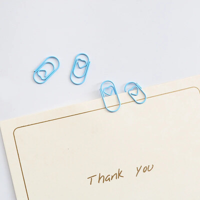 50 tk armastuse südamekujulised kirjaklambrid miniõõnsad järjehoidjad Kawaii piletid fotoklambrid lapilised köiteklambrid kontoritarbed