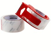 2 ролки Опаковъчна лента Прозрачна лента Нетоксична акрилна лепилна лента Опаковъчен инструмент Направи си сам Училищен офис Домашна опаковка Изрезка