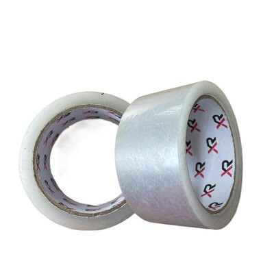 2 ролки Опаковъчна лента Прозрачна лента Нетоксична акрилна лепилна лента Опаковъчен инструмент Направи си сам Училищен офис Домашна опаковка Изрезка