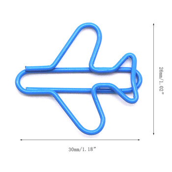 10 τμχ Κλιπ σελιδοδεικτών Κλιπ χαρτιού σε σχήμα αεροπλάνου Δημιουργικός σφιγκτήρας αρχείων οργάνωσης εγγράφων ανθεκτικό στη σκουριά Δημιουργικοί ακανόνιστοι φάκελοι αρχείων