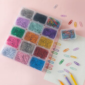 50 bucăți agrafe metalice vibrante pentru hârtie - Semne de carte durabile și elegante pentru note pentru birou, școală și casă - Organizator versatil de documente