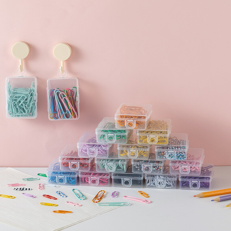 50 bucăți agrafe metalice vibrante pentru hârtie - Semne de carte durabile și elegante pentru note pentru birou, școală și casă - Organizator versatil de documente