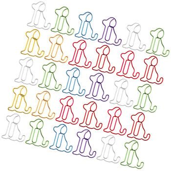 50 τμχ Dog Paper Clip Small Clips Document Fixing Jumbo Exquisite Multi-use File Fun