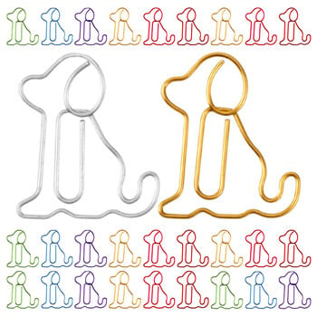 50 τμχ Dog Paper Clip Small Clips Document Fixing Jumbo Exquisite Multi-use File Fun