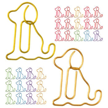 50 τμχ Dog Paper Clip Small Clips Document Fixing Jumbo Exquisite Multi-use File Fun