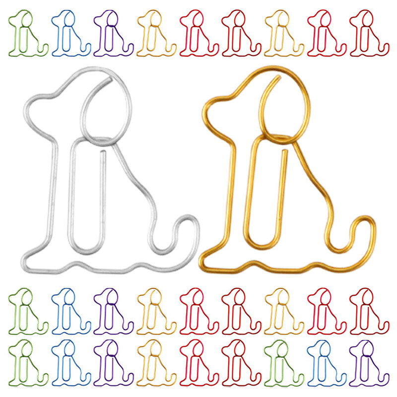 50 buc Agrafe pentru hârtie pentru câini Agrafe mici Fixare documente Jumbo Fișier multifuncțional rafinat Distracție