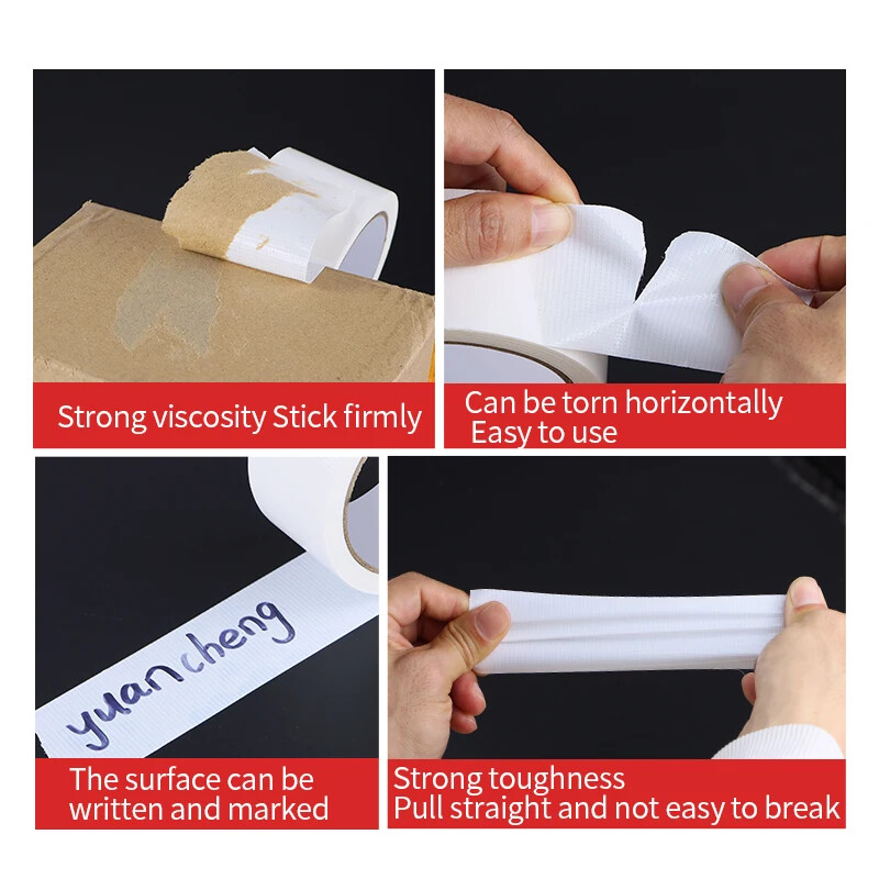 1 rull superkleepuvast kangast kleeplint, vaiba veekindel teip, kõrge viskoossusega, valge teip, kodukaunistus 10 meetrit