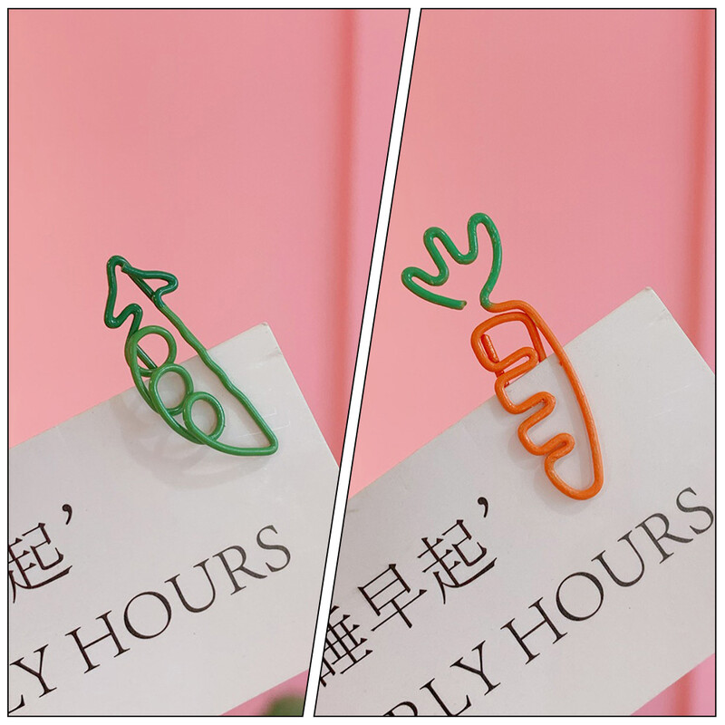 9 tk. Kaunistuseks hiiglaslik porgand-kirjaklamber, õpilastele mõeldud lapseklambrid, uudsus metallist dokumentide väikeste kirjaklambrite jaoks