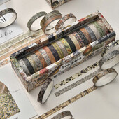 Retro Washi Tape 20 Rolls Scrapbooking Supplies Washitape Χαρτικά Cinta Adhesiva Decorativa Σχολικά Προμήθειες Ταινία κάλυψης