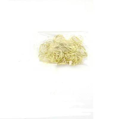 50 buc./pachet Inimioare Agrafe Metal Mini Hârtii Liant Clip Semn de carte Legare de cărți Notebook Decor Papetarie Materiale de legare școlară