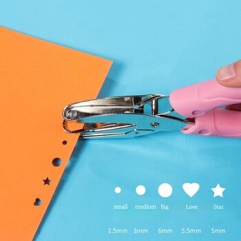 1 τεμ. Handle Hole Puncher Single Hole Metal puncher Diy Paper Cutter Scrapbooking Tools School Supplies 1,5mm/3mm/6mm