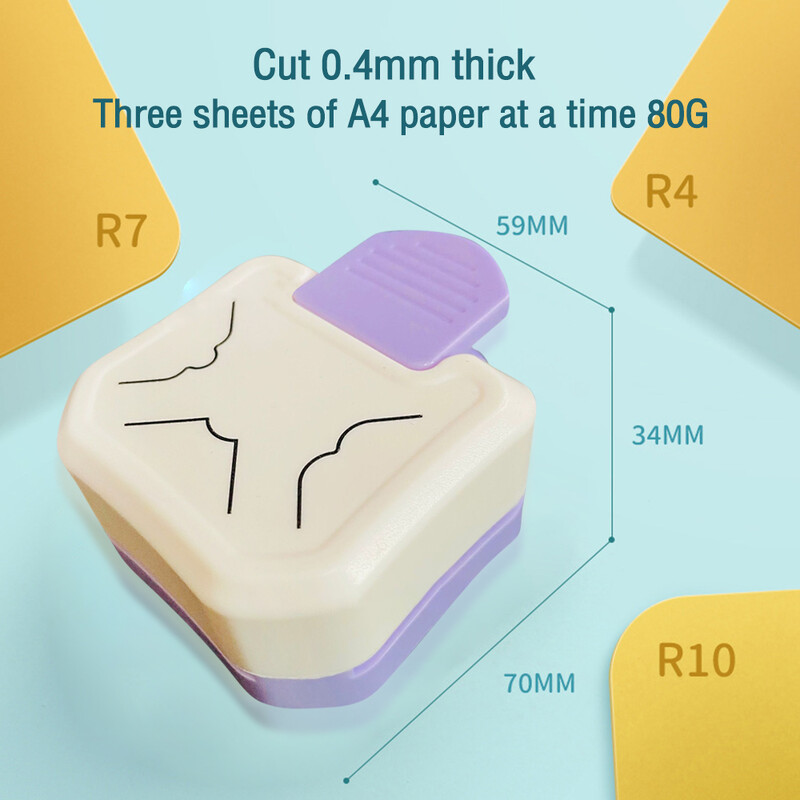 3 u 1 Kutni okrugli bušilac Rezač papira Alat za izradu čestitki i spomenara za foto kartice DIY Alat za albume