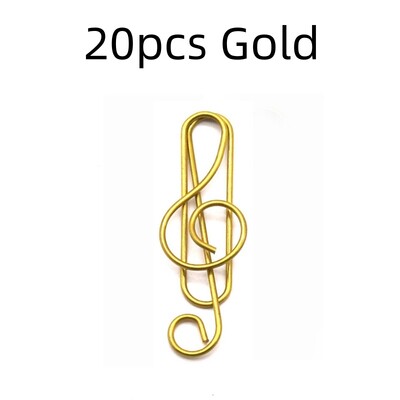 20 de bucăți agrafe de hârtie pentru muzică creativă Note muzicale suport pentru agrafe de hârtie cleme marcaj cadou pentru studenți de birou și școală