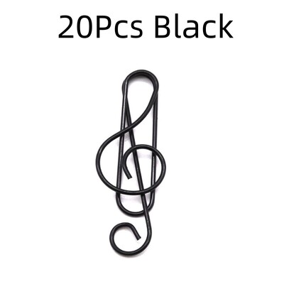 20 de bucăți agrafe de hârtie pentru muzică creativă Note muzicale suport pentru agrafe de hârtie cleme marcaj cadou pentru studenți de birou și școală