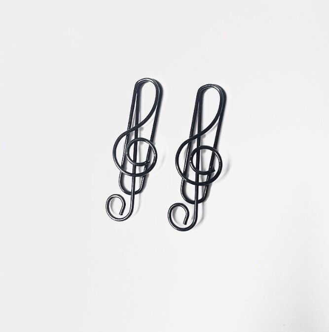 20 de bucăți agrafe de hârtie pentru muzică creativă Note muzicale suport pentru agrafe de hârtie cleme marcaj cadou pentru studenți de birou și școală