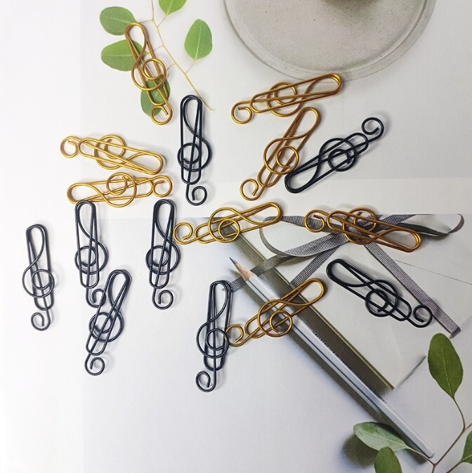 20 de bucăți agrafe de hârtie pentru muzică creativă Note muzicale suport pentru agrafe de hârtie cleme marcaj cadou pentru studenți de birou și școală