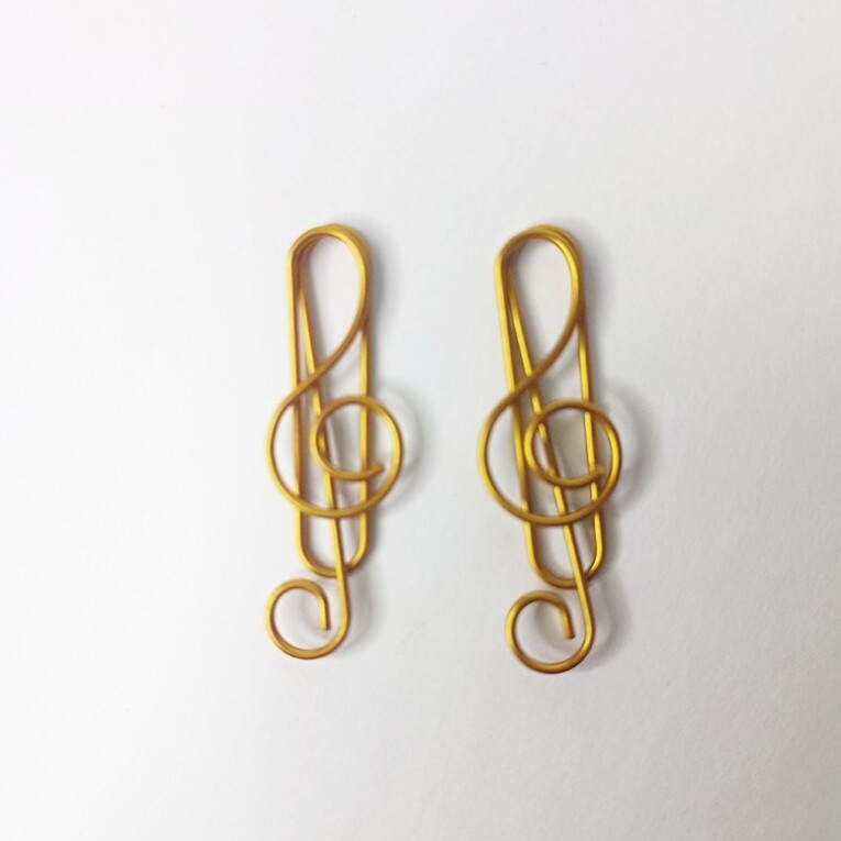 20 de bucăți agrafe de hârtie pentru muzică creativă Note muzicale suport pentru agrafe de hârtie cleme marcaj cadou pentru studenți de birou și școală