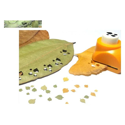 4 viename lapų rašto popieriaus pjaustytuvas Miniatiūrinis modelis Lapų formuotojas Smėlio stalo scenos modeliavimo įrankis Mini skylučių perforatorius skirtas iškarpų albumui