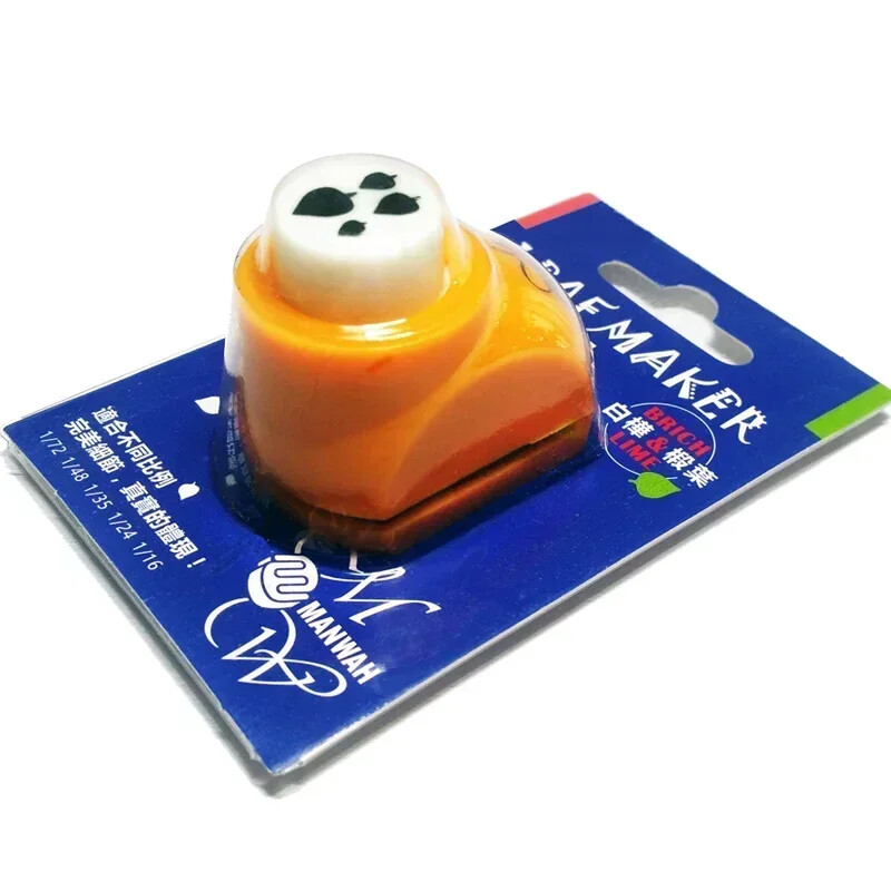 4 viename lapų rašto popieriaus pjaustytuvas Miniatiūrinis modelis Lapų formuotojas Smėlio stalo scenos modeliavimo įrankis Mini skylučių perforatorius skirtas iškarpų albumui