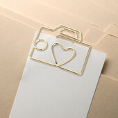 20 komada Metalne stezaljke za papir Spajalice za papir Uredski obrt Unikatni alat za izradu turpija Željezna žica Legura za galvanizaciju